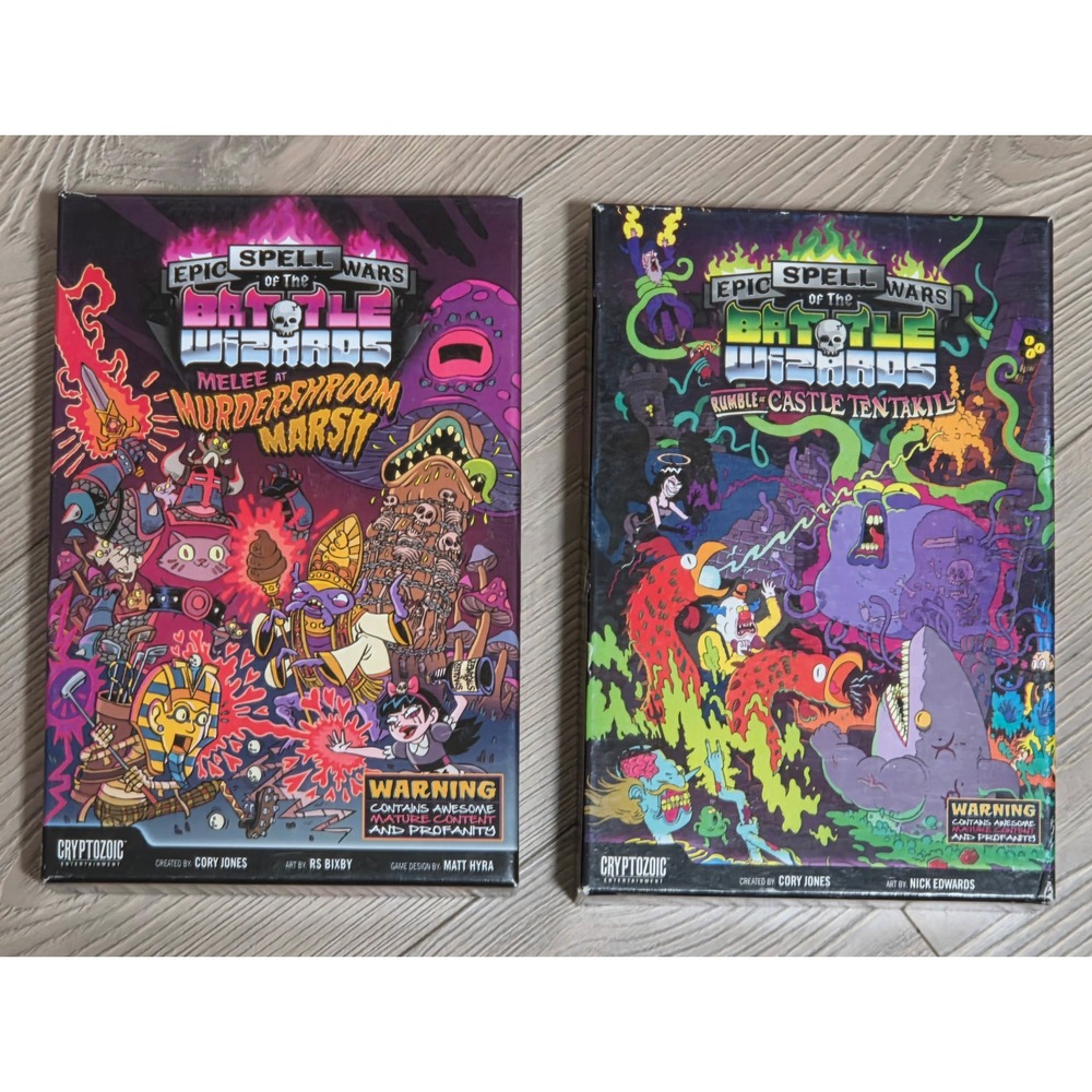 Epic Spell Wars Battle Wizards Murdershroom Marsh & Castle Tentakil Game Bundle